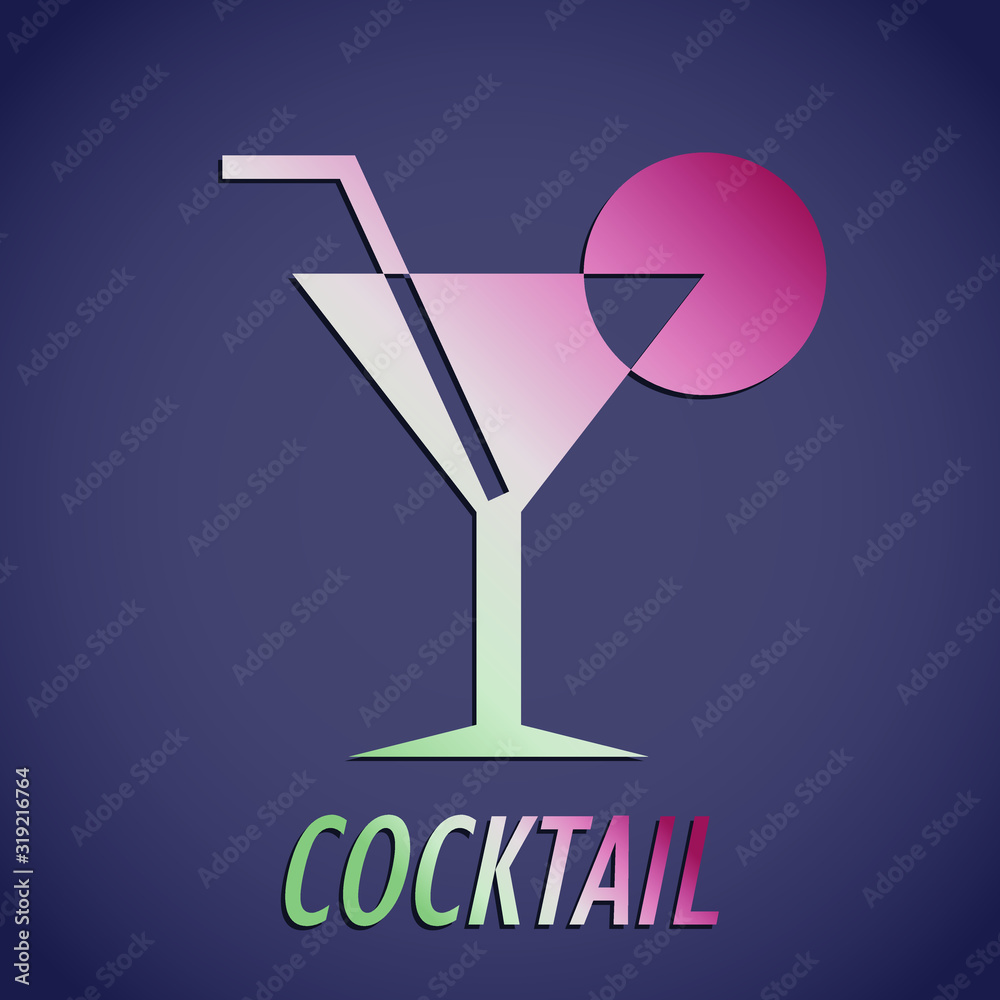color cocktail glass background color cocktail glass background