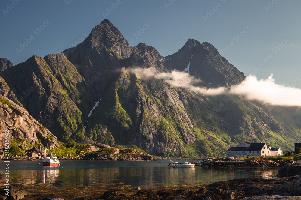 Lofoten islands are full of mountains and ocean view. From Skottinden mountain to Unstad village and hikes all around