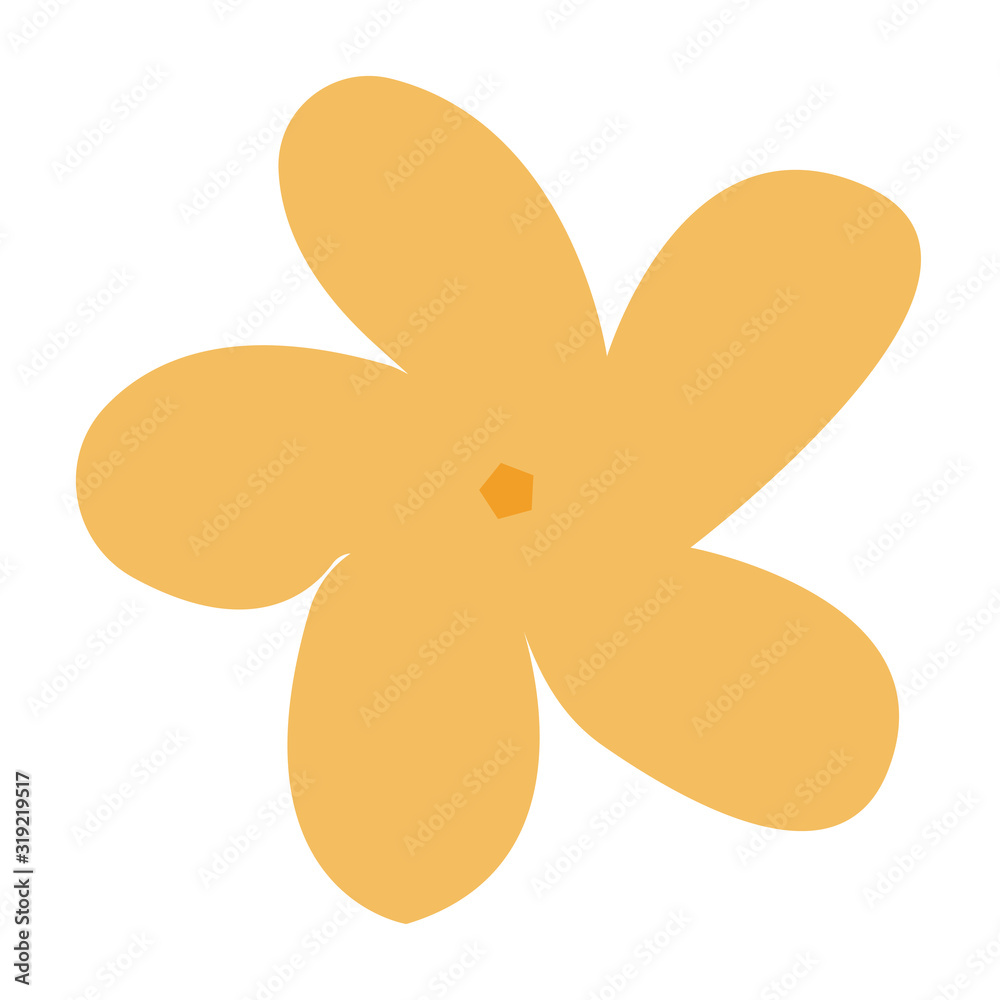 Flower icon vector flat on white background. flower icon image. flower icon flat vector illustration for graphic and web design.