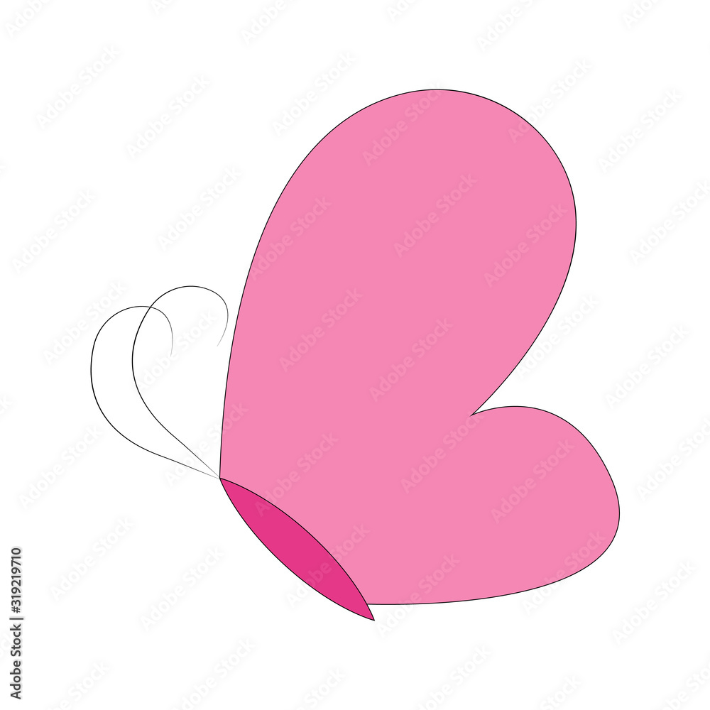 Butterfly design. Vector Beautiful Butterfly isolated on white background. Butterfly - vector icon. Butterfly design. Vector Beautiful Butterfly isolated on white background. Butterfly - vector icon.