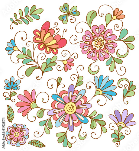 Decorative floral pattern