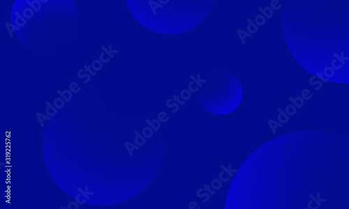 Blue circles gradient on blue dark abstract background. Modern graphic design element.