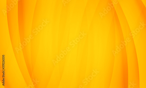 Abstract wave yellow orange color gradient geometric background.Curved lines graphic design.