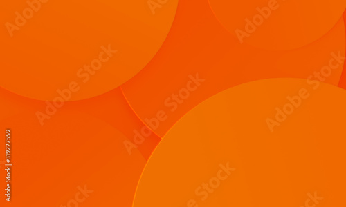 Circles orange texture background. Simple modern design use for summer holiday concept.