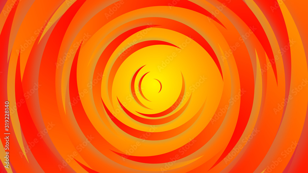 Orange yellow circles abstract background.3D illustration with paper cut style. Orange yellow circles abstract background.3D illustration with paper cut style.