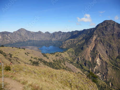 Mont Rinjani volcan lac