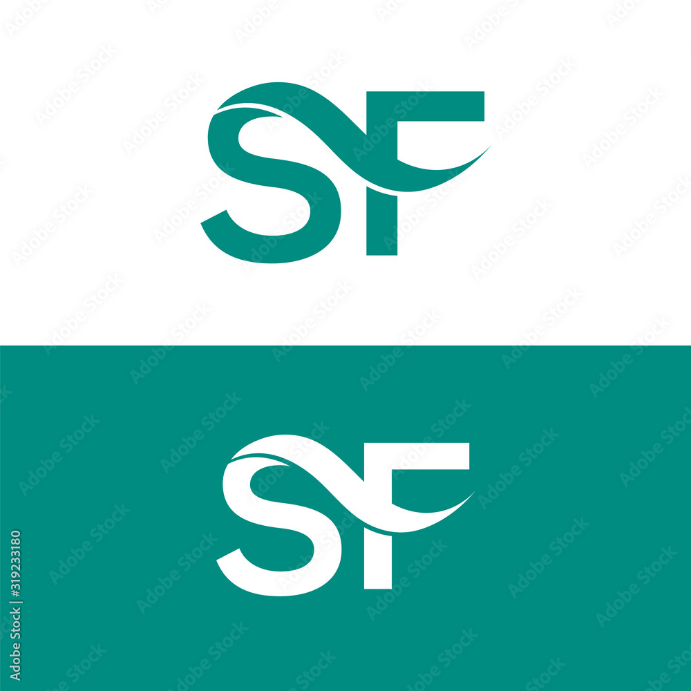 Sf letter, s f letter design logo Sf letter, s f letter design logo