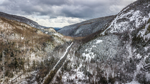 Aerial Photos Adirondack Mountains Snowy Winter