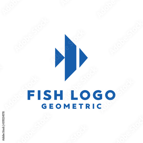 Free Download Fish Technology logo design vector template with geometric Concept style. animal Symbol and Digital icon for Web, Studio, Software, Marketing, Corporate, startup, Company And Business. - GFXLoad