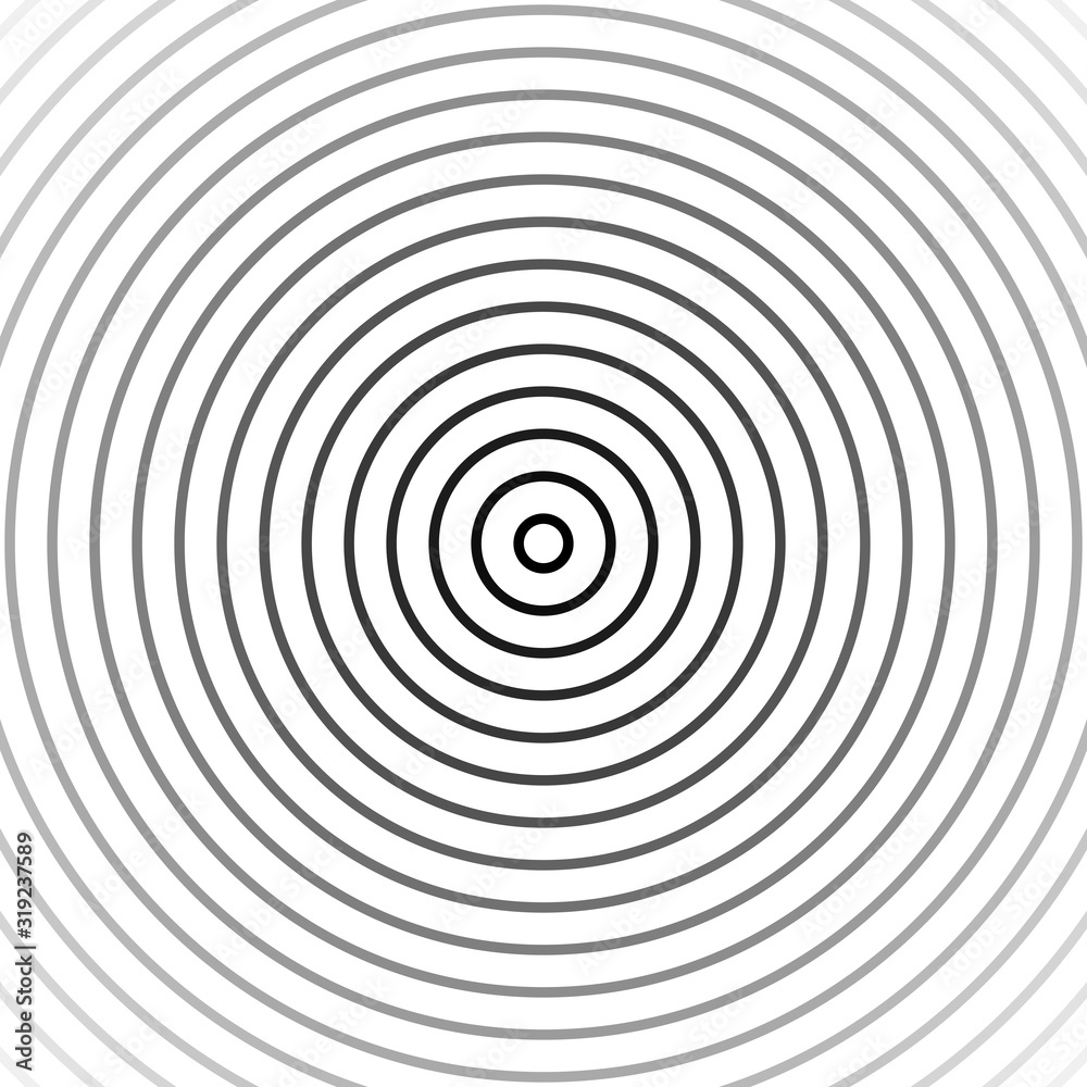 Concentric circle element. Black and white color ring. Abstract vector illustration for sound wave, Monochrome graphic. Concentric Circle Elements. Background. Abstract circle pattern. Black and white Concentric circle element. Black and white color ring. Abstract vector illustration for sound wave, Monochrome graphic. Concentric Circle Elements. Background. Abstract circle pattern. Black and white