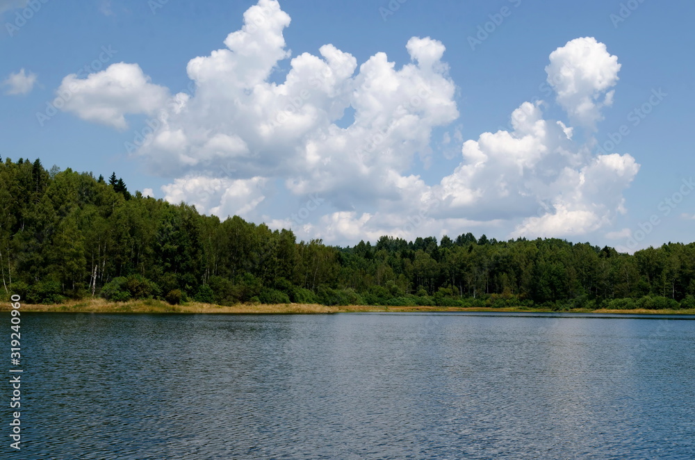 Landscape by Vlasinsko lake in Sarbia