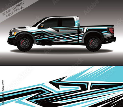 Car wrap decal design vector  custom livery race rally car vehicle sticker and tinting.