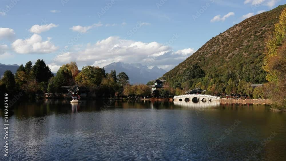 Time-lapse video Black Dragon Pool Li Jiang Yunnan, China. Time-lapse video Black Dragon Pool Li Jiang Yunnan, China.