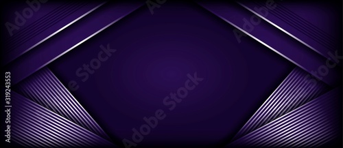 abstract luxurious purple with golden overlap layer background