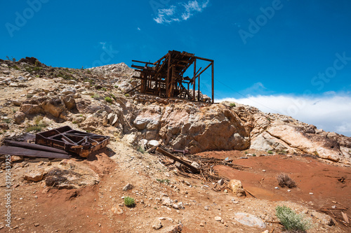 Abandoned mine in the middle of the desert
