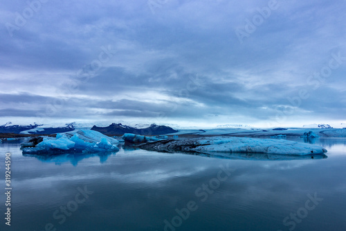 Jökulsárlón iceberg lake in the south of Iceland