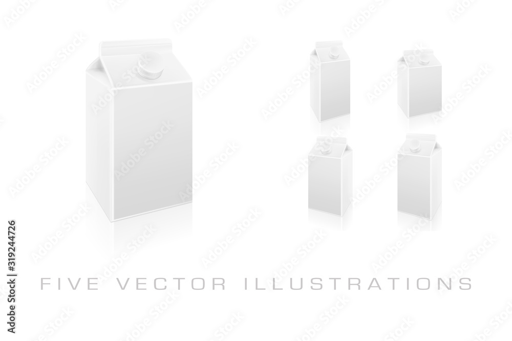 Milk blank carton box templates Milk blank carton box templates
