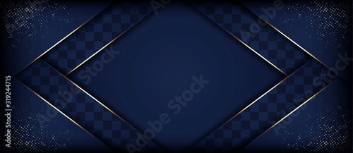 Fototapeta luxury background with golden geometric shapes
