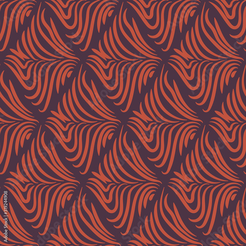 A zebra striped geometric diamond shaped seamless vector pattern. Graphic surface print design.