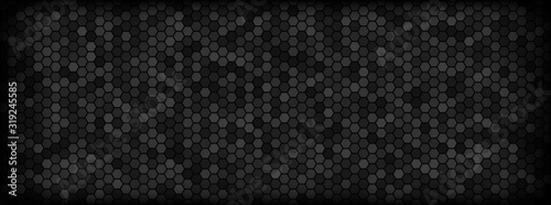 dark hexagon 3d pattern background