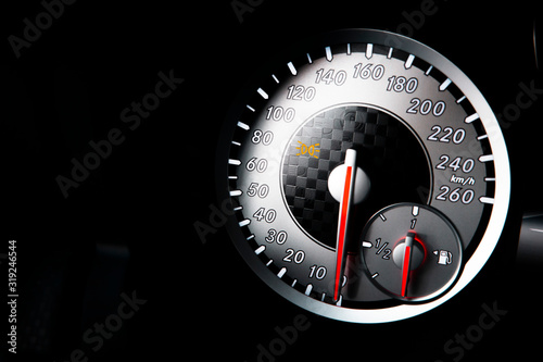Fotobehang speedometer and tachometer