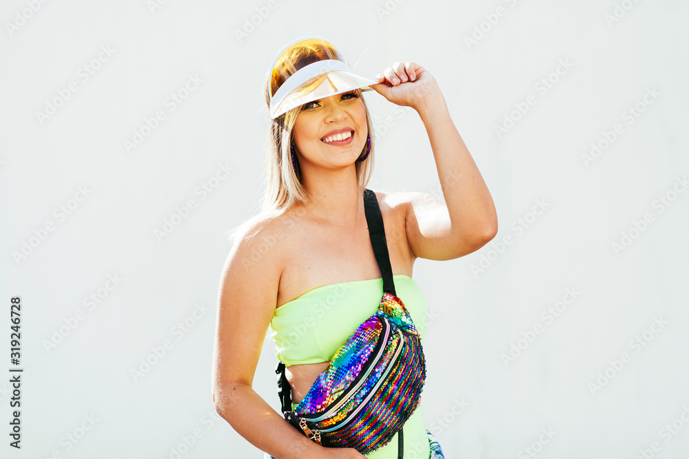 Brazilian Carnival. Young woman dressed for the carnival block, traditional events on the streets of Brazil during the carnival. Brazilian Carnival. Young woman dressed for the carnival block, traditional events on the streets of Brazil during the carnival.