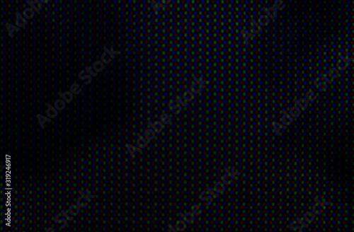 abstract background pattern of colored blurry dots on a dark background
