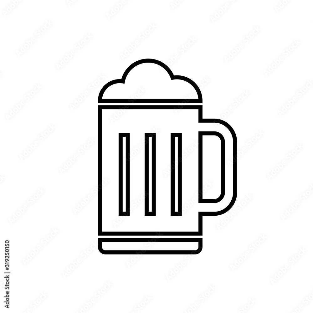 Beer icon vector. Beer Icon in trendy flat style Beer icon vector. Beer Icon in trendy flat style
