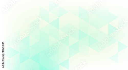 Pale mint background textured by aquamarine triangles. Subtle pattern