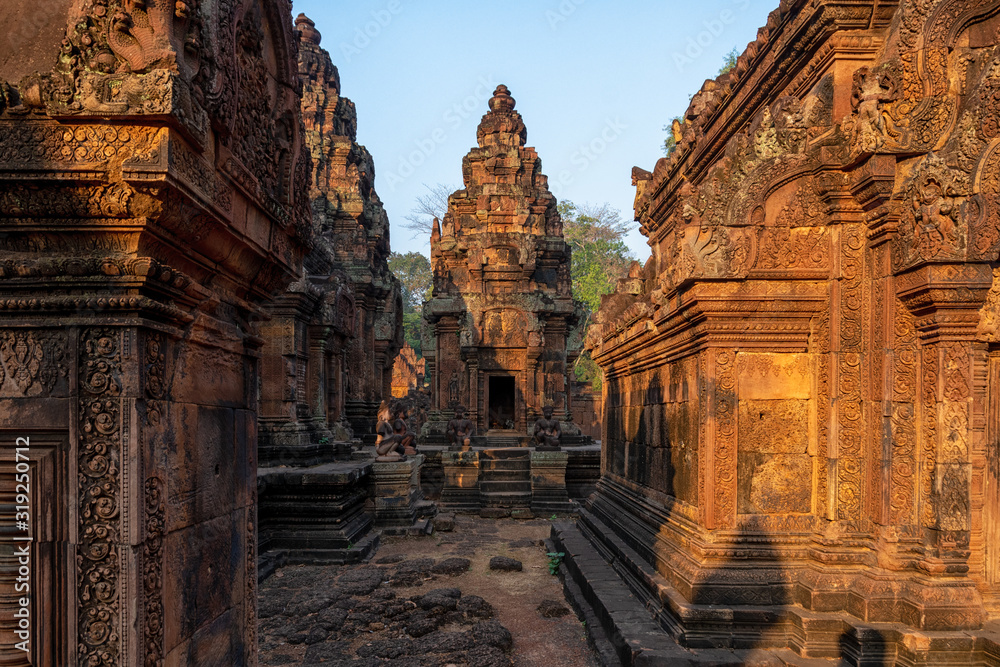 Die Tempelanlage Banteay Srei in Kambodscha