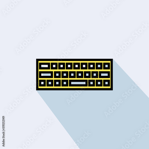 Wallpaper Mural computer keyboard liner fill vector icon - ui icon vector Torontodigital.ca