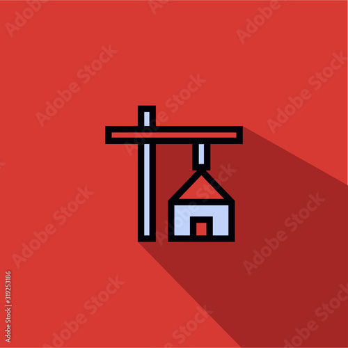 real estate liner fill vector icon - ui icon vector