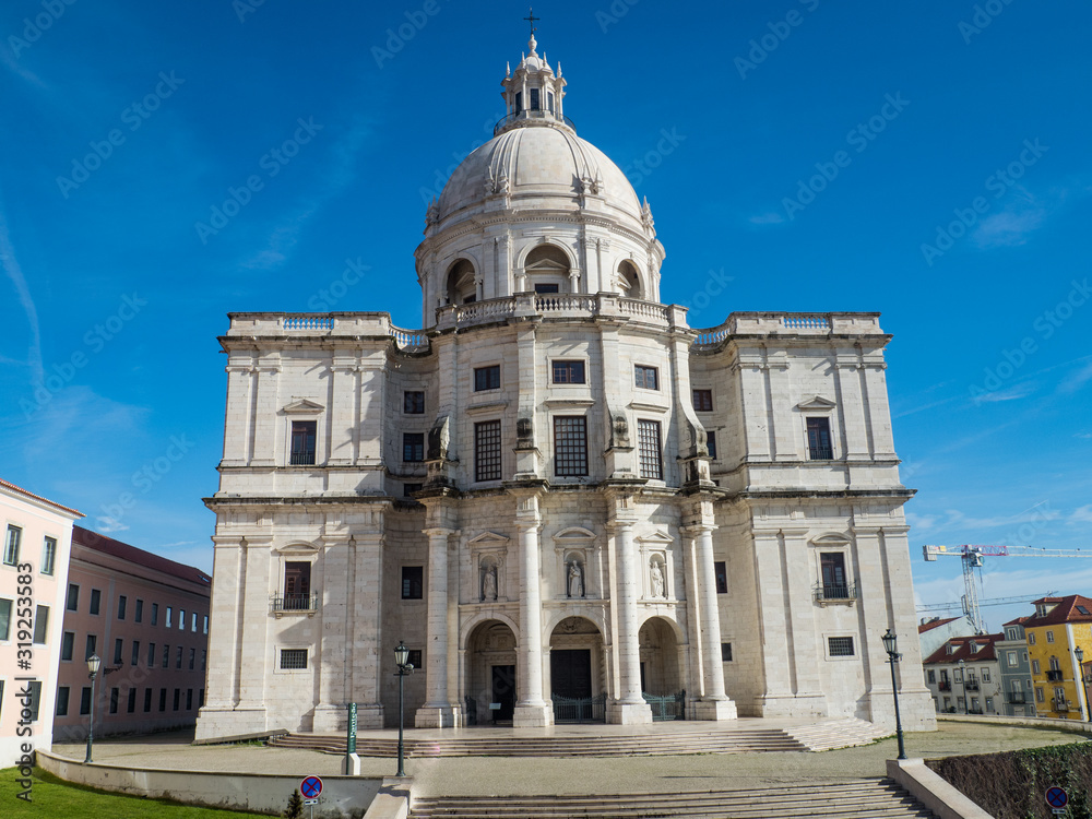 National Pantheon, the Church of Santa Engracia, located in the Alfama neighborhood in Lisbon