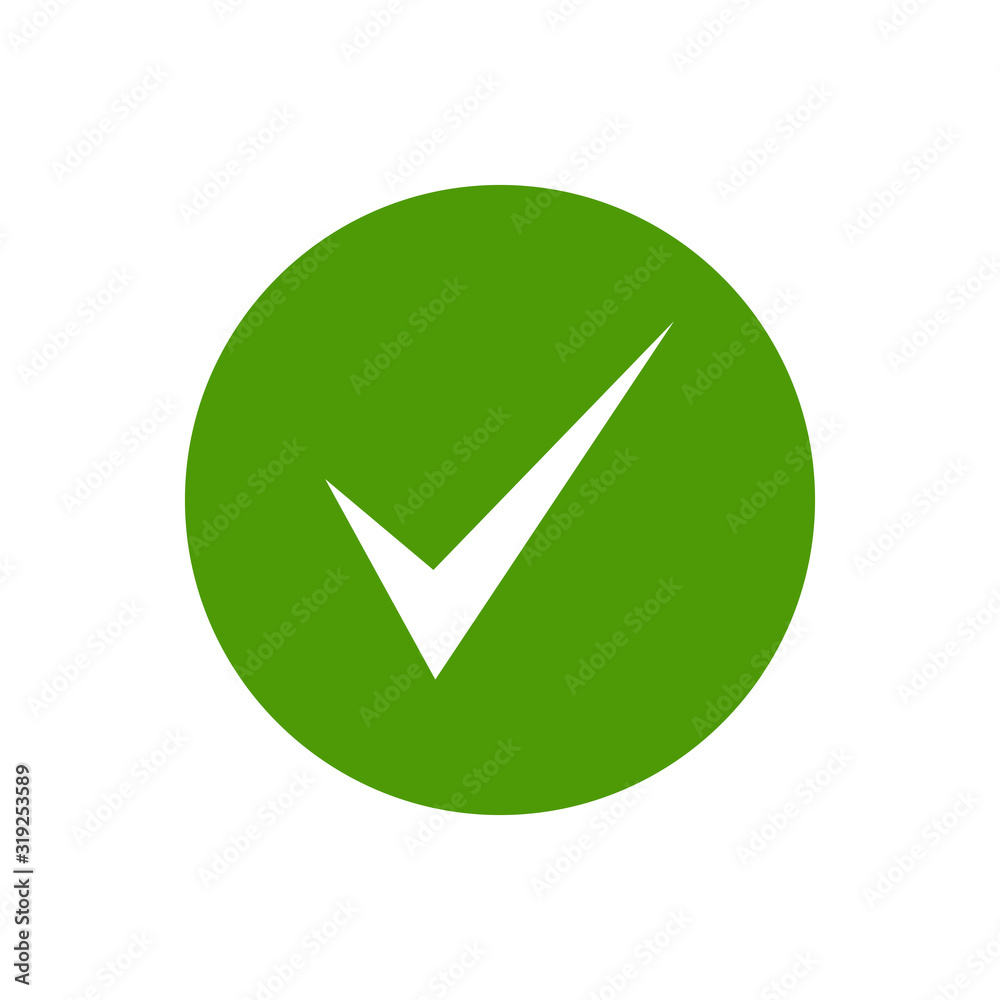 OK icon vector. check icon vector. check mark icon. check list button OK icon vector. check icon vector. check mark icon. check list button