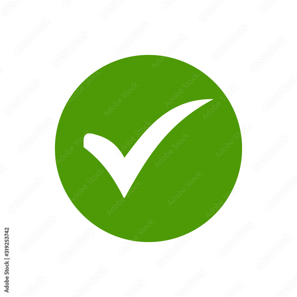 OK icon vector. check icon vector. check mark icon. check list button OK icon vector. check icon vector. check mark icon. check list button