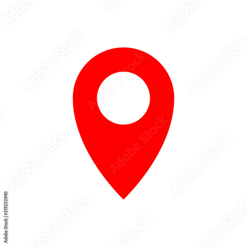 Place icon vector. Pin icon vector. Location icon. Map pointer
