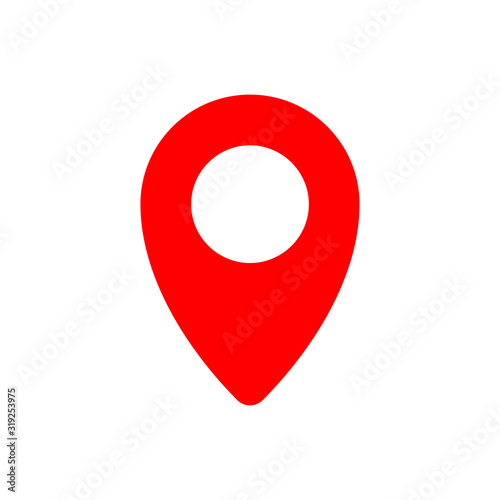 Place icon vector. Pin icon vector. Location icon. Map pointer