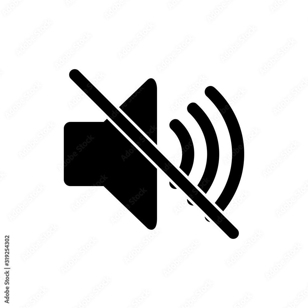 Sound Off Icon Vector. Speaker icon vector. Sound volume mute. Loudspeaker icon vector. mute Sound Off Icon Vector. Speaker icon vector. Sound volume mute. Loudspeaker icon vector. mute