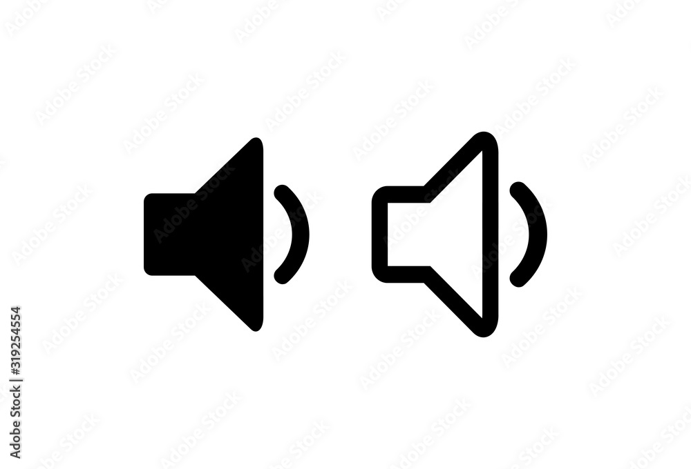 Sound icon vector. Speaker icon vector. Loudspeaker icon vector. volume Sound icon vector. Speaker icon vector. Loudspeaker icon vector. volume