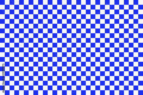 Square grid Blue and white
