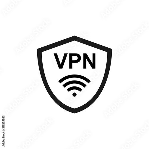 VPN icon vector. Virtual Private Network icon. Internet Security VPN Concept Icon