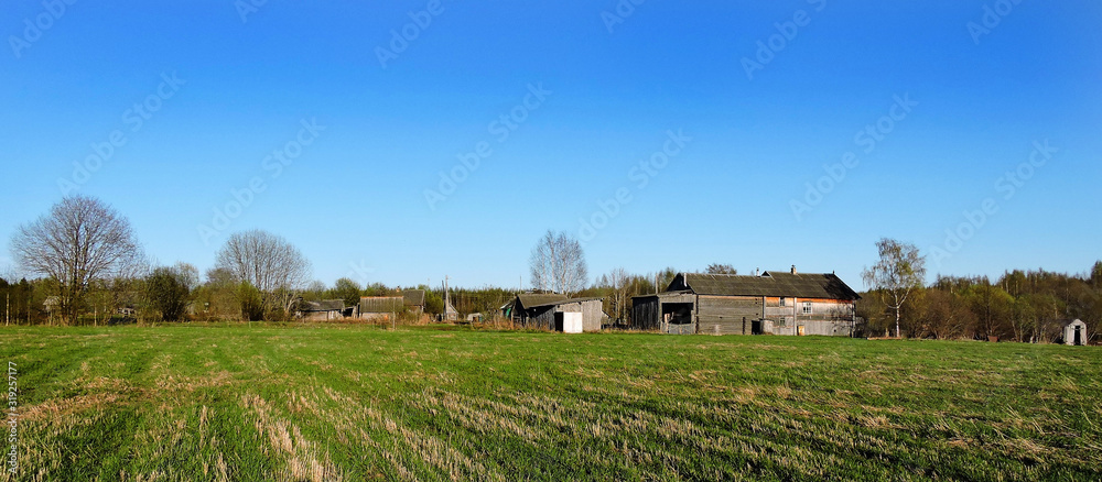 Rural landscape in Russia