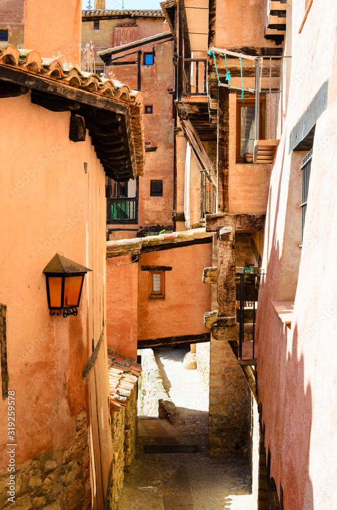 Albarracín, Teruel, España, calle típica