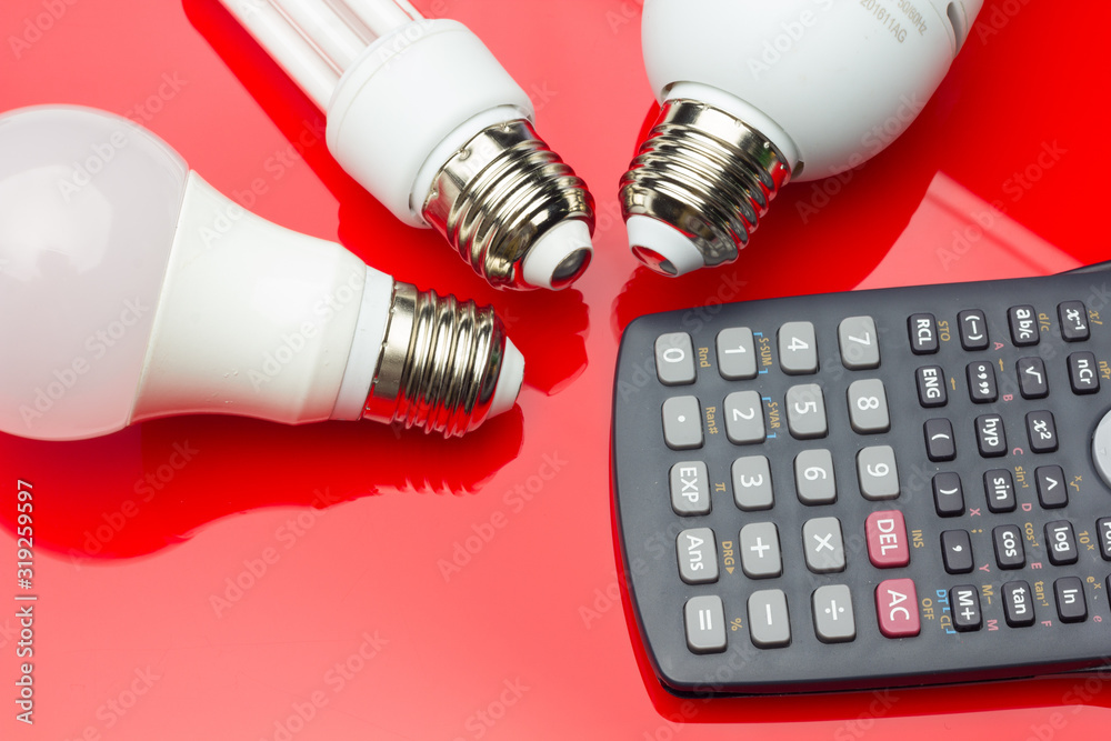 Energy saving light bulb to save money and electricity. Energy saving light bulb to save money and electricity.