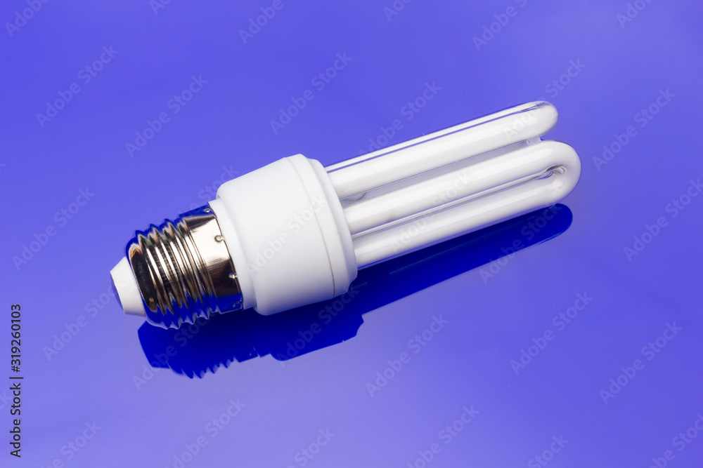 Energy saving light bulb to save money and electricity. Energy saving light bulb to save money and electricity.