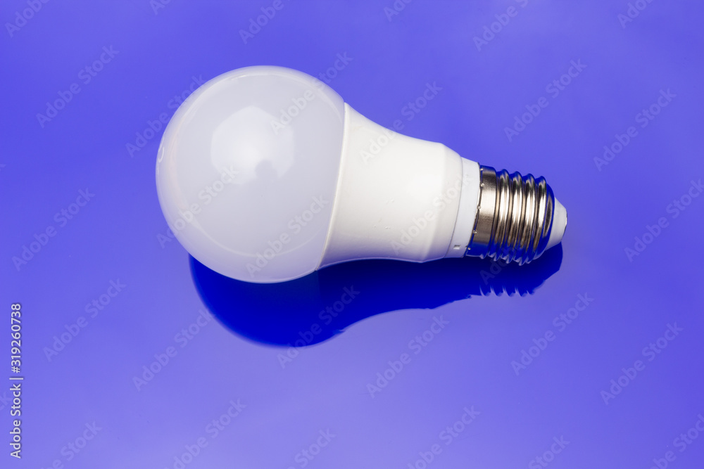 Energy saving light bulb to save money and electricity. Energy saving light bulb to save money and electricity.