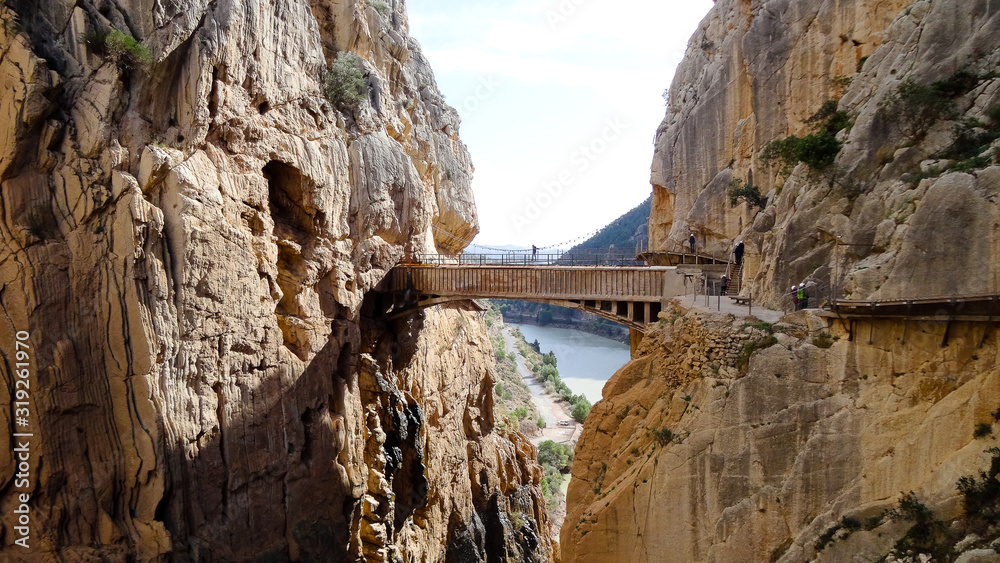 Fototapeta premium Caminito del Rey - a very beautiful track in Spain