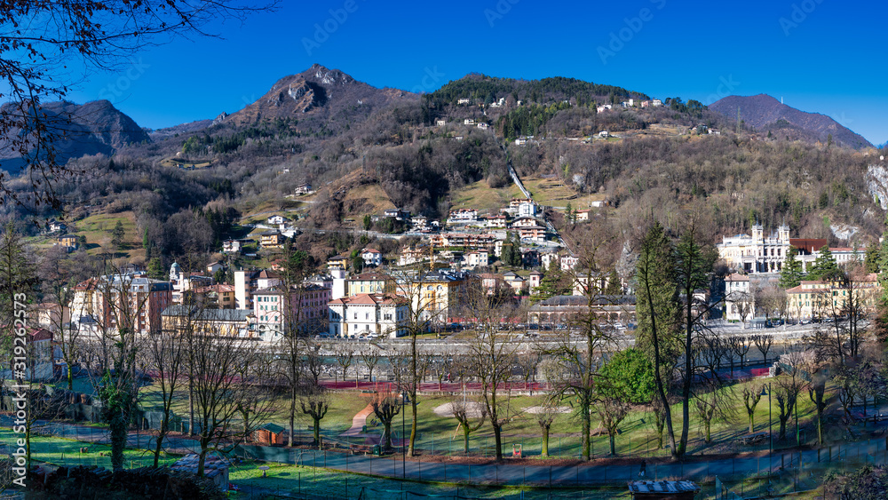 San Pellegrino Terme in the province of Bergamo in northern Italy
