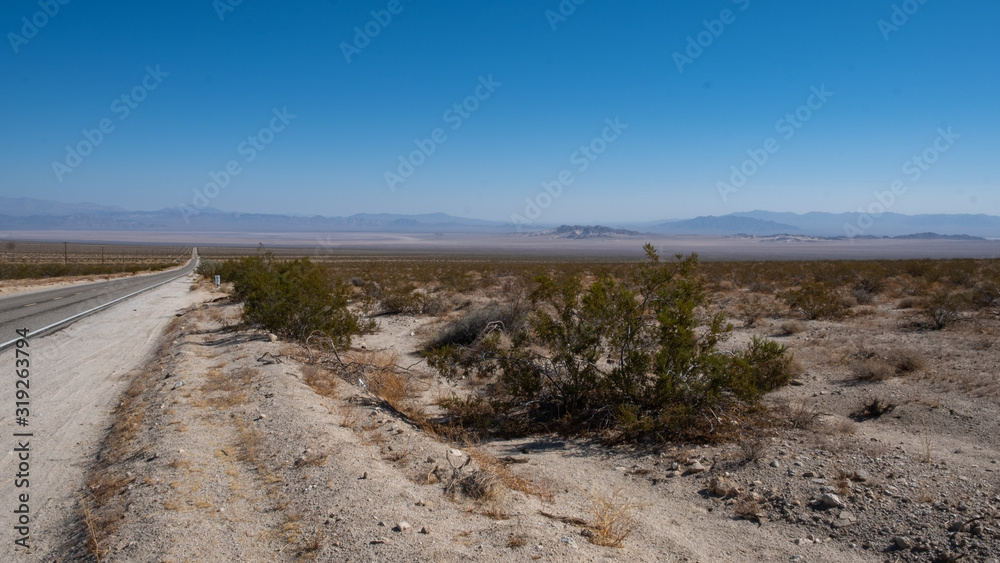 peace on a desert landscape of California