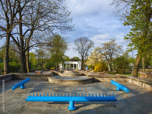 Wallpaper Mural fountain stream at river Torontodigital.ca